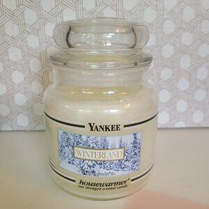 Rare Retired Scent Black Label Yankee Candle WINTERLAND 14.5 Oz Unopened Jar